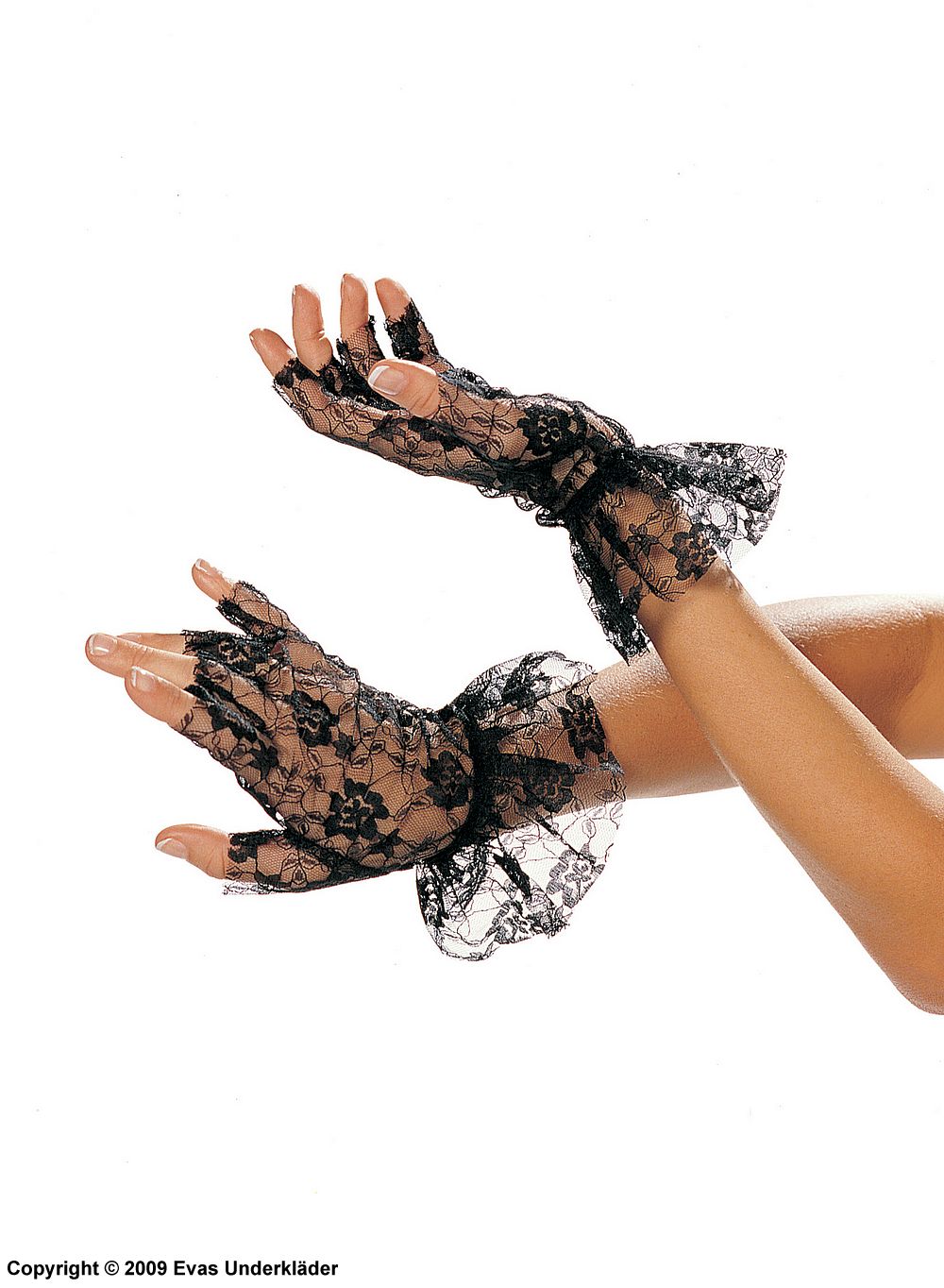 Glovettes in stretch lace